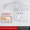 Wall-mounted Socket Waterproof Box Self-Adhesive Protection Socket Electric Plug Cover Wall