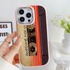 For iPhone 13 14 15 Pro Max Samsung Galaxy A14 A15 A24 Xiaomi 13T Redmi 12C Soft Chubby Phone Case A19 Original Retro Cassette Tape Art TPU Cover