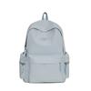 Schoolbag Solid color girl backpack schoolbag 1011 New large-capacity middle and high school student campus backpack High value and simple