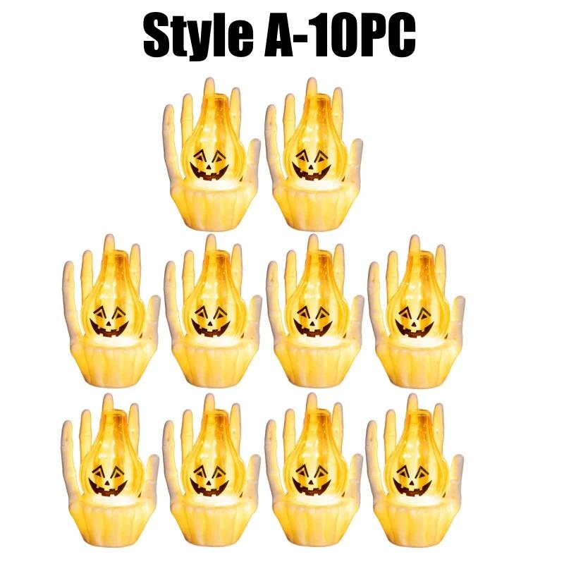 Жуткая атмосфера декор Хэллоуин тыквенный светильник рука призрака свет новый реквизит жуткая обстановка решение для украшения вечеринки