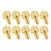 10PCS Brass Large Bore Tire Valve Stem Adapters External Tire Bore Valve Reducer Adapter Connector Good Performance 22mm Length Stem Caps1