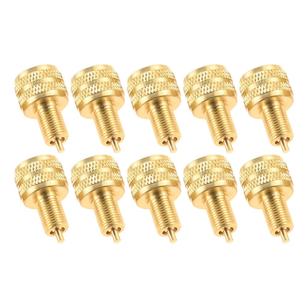 10PCS Brass Large Bore Tire Valve Stem Adapters External Tire Bore Valve Reducer Adapter Connector Good Performance 22mm Length Stem Caps1