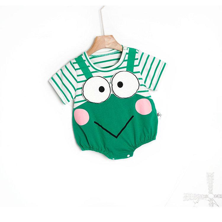 Летний ромпер с коротким рукавом для младенцев и малышей - Милый наряд-обертка для новорожденных