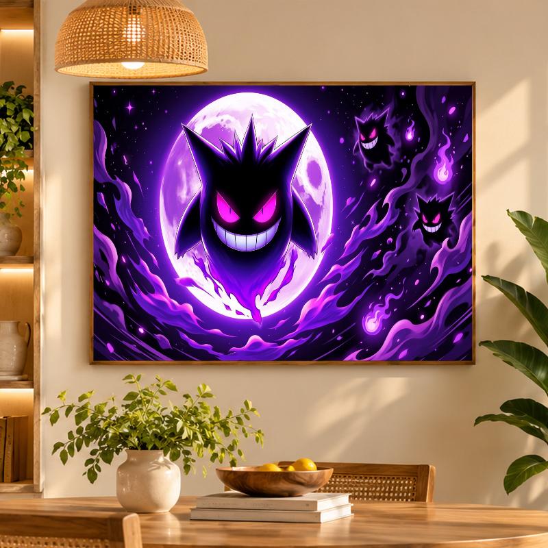 5D Diamond Painting Gengar DIY Full Drill Diamond Art Kit Home Decoration