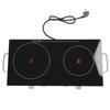 Electric Cooktop Household 2 Burner Built In Countertop Stove Top 1800+1000W Accurate Temperature
