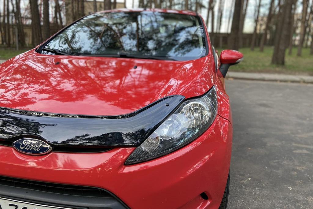 Дефлектор капота 2008-2013 (EuroCap) для Ford Fiesta