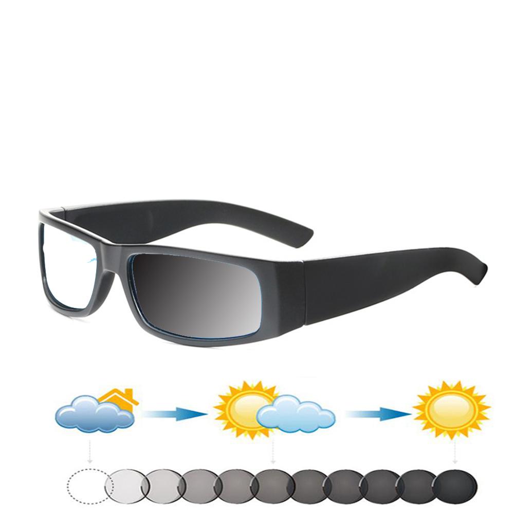 Мини-квадратная оправа ручной работы, цельные носовые упоры, модные фотохромные очки для чтения от +0,75 до +4