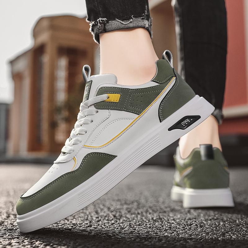 New Skateboard Shoes College Retro Men's Shoes Spring White Shoes Students Daily Casual Basketball Sports Shoes 2025