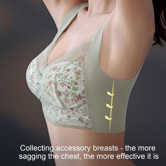 Женский бюстгальтер с вырезом из кружева с цветочным принтом, широкий ремень для плеч, эластичный, мягкий, дышащий, с подкладкой, без проволоки, не затягивает грудь, сексуальная одежда для взрослых