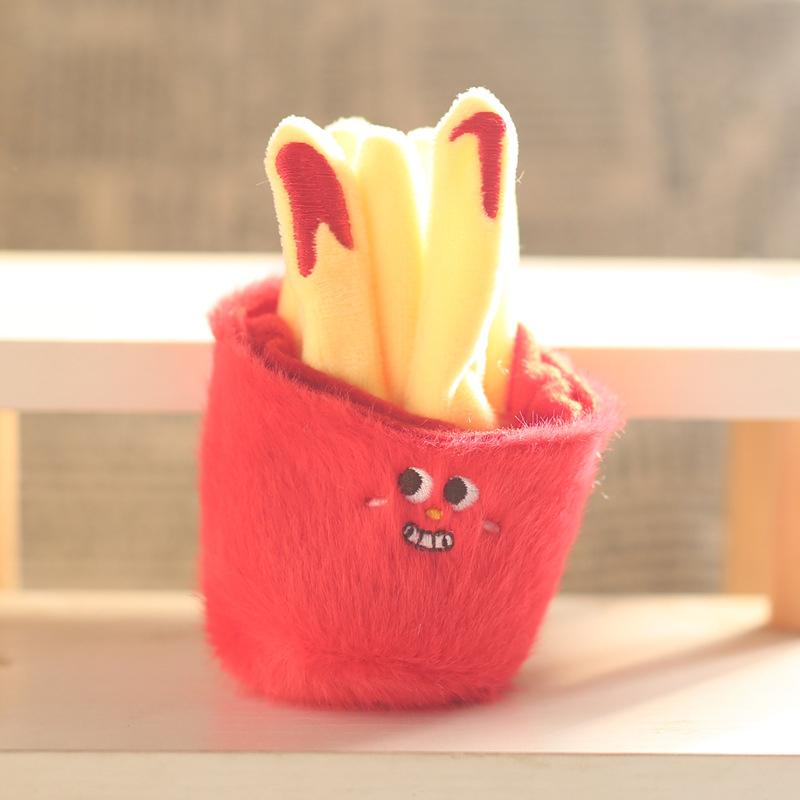 1 шт. Куриная ножка Картофель фри Милый брелок-подвеска для сумки Плюшевая кукла Гамбургер Брелок Аксессуары для школьного рюкзака Мягкие игрушки