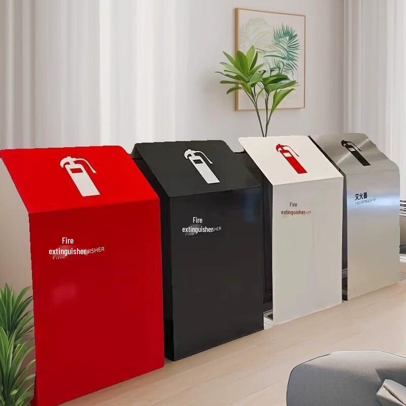 Floor-standing Fire Extinguisher Bracket with Shield