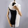 180cm Luxury Wraps Shawl Thick Fluffy Ladies Neck Warmer Muffler Fake Fur Long Scarf  For Women Men
