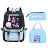 KPop Demon Hunters Rumi Anime Merchandise Backpack and Pencil Case Convenient Backpack for Couples for Business Trips and Travel