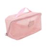 Women Travel Portable Cosmetic Storage Pouch Toiletry Organizer Bag Mesh Transparent Wash Bag Tote Multifunctional Makeup Case Washbag