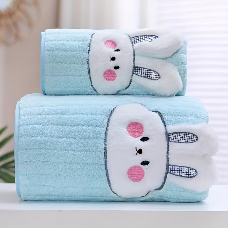Cartoon Rabbit Towel Quick-Drying Absorbent Bath Towel