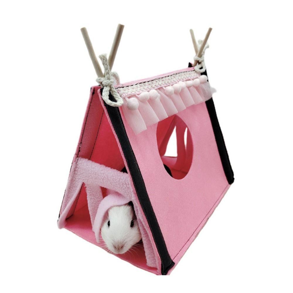 Складная палатка-кролик, скрытая палатка из фетра, гнездо для хомяка в углу, укрытие, домик-палатка для кролика, морская свинка