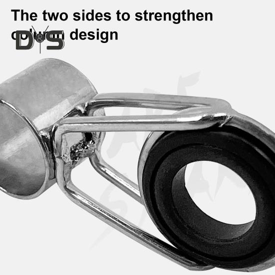 45 шт./кор. направляющее кольцо для удочки разных размеров из нержавеющей стали, керамическая сменная насадка для удочки для пресноводной соленой воды, комплект для ремонта наконечника удочки