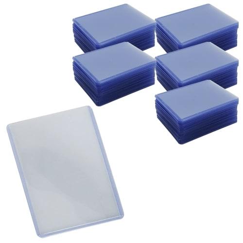 Top-loader packaging with protective film for trading cards, bend-resistant, vertical loading, double-sided transparent, perfect for display and sales