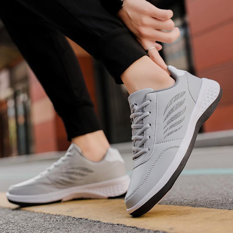 38-48 спортивная обувь, мужская кожаная дышащая спортивная повседневная обувь, большие размеры, мужская спортивная обувь для бега и фитнеса