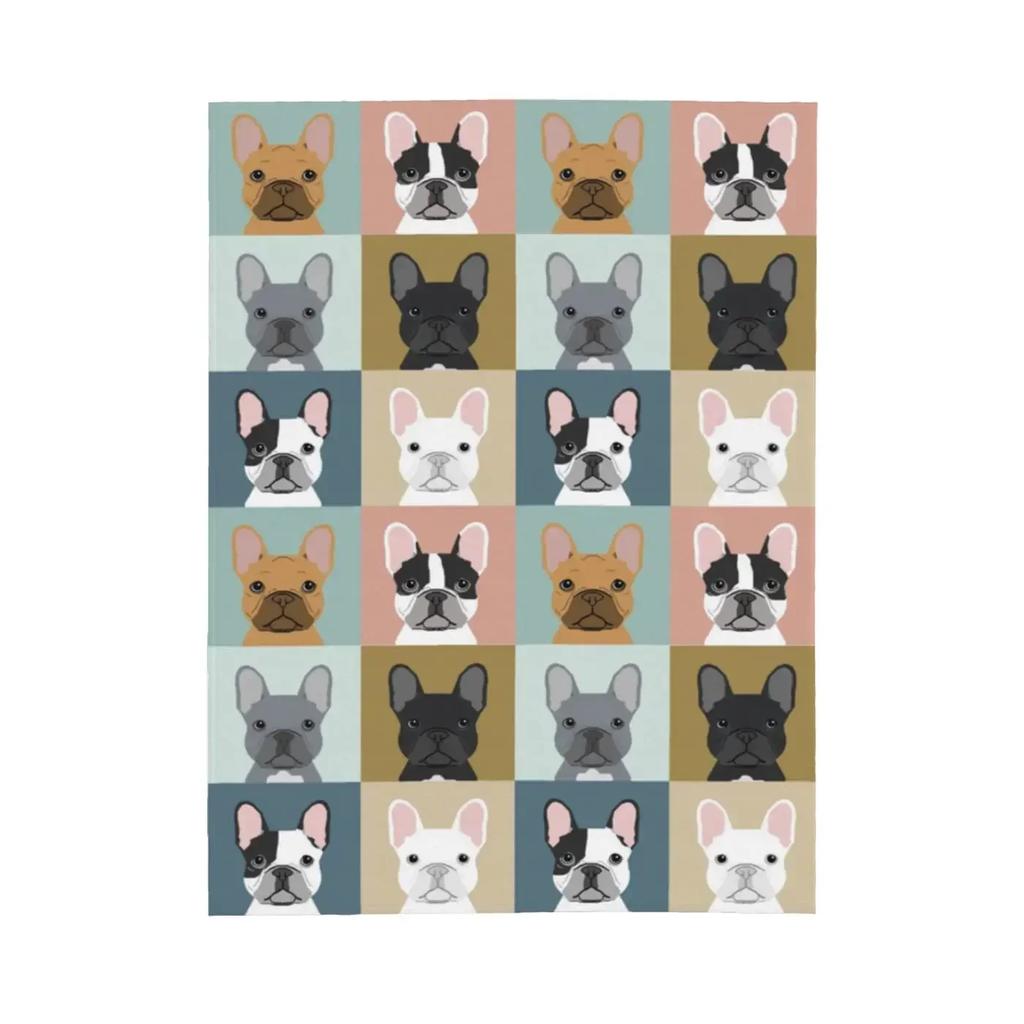 Boston Terrier Blanket Soft Cozy Boston Terrier Cute Puppy Dog Throw Blanket for Kids Girls Women Adults Boston Dog Lover Gifts
