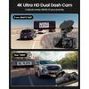 IIWEY 4K Видеорегистратор Передний и Задний для Автомобилей, Двойная UHD Камера с WiFi, Бесплатная Карта 64 ГБ, 3.16 IPS, G-Сенсор, Режим Парковки, Запись Циклом