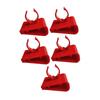 5Pcs Fish Tank Water Pipe Clamps,Water Pipe Fixing Clamps,Hose Clamp Adjustable Aquarium Tool Red Soft Tube Fixture Holders