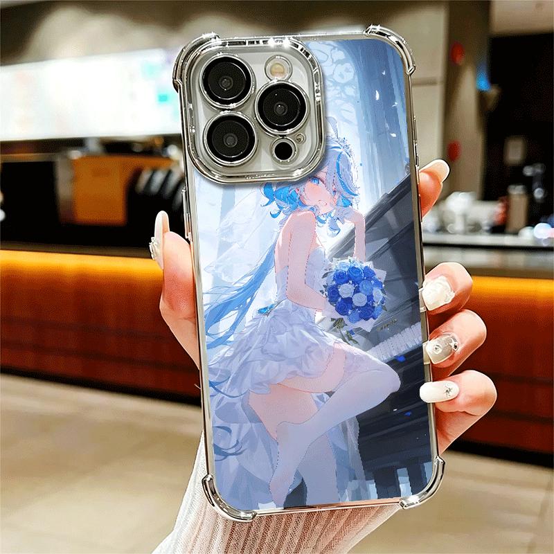 Genshin Impact Фурina Мягкий чехол для телефона Для iPhone 15 16 17 Air 14 Pro Max 16E Plus 13 12 Mini Покрытие Защита от падения Fundas