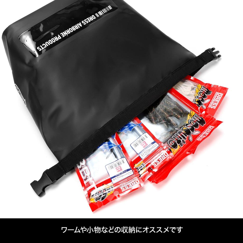 DRESS Waterproof Inner Bag, Size M, Waterproof, Water-Repellent, Durable, Protective, and Dry-Proof Case for Fishing, Cameras, Swimsuits, and Clothes