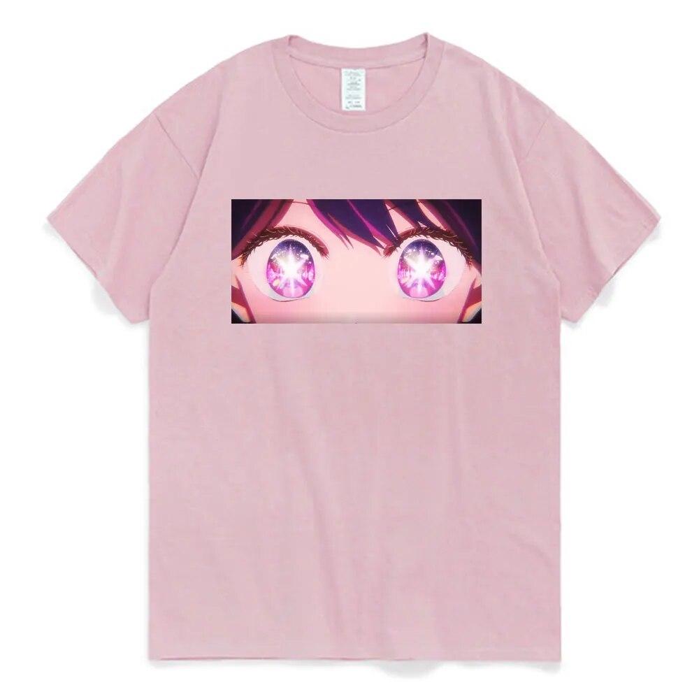 Аниме Oshi No Ko Cute Ai Hoshino Kawaii футболка женская унисекс Harajuku эстетическая графическая футболка женская унисексга одежда с героями мультфильмов Y2k