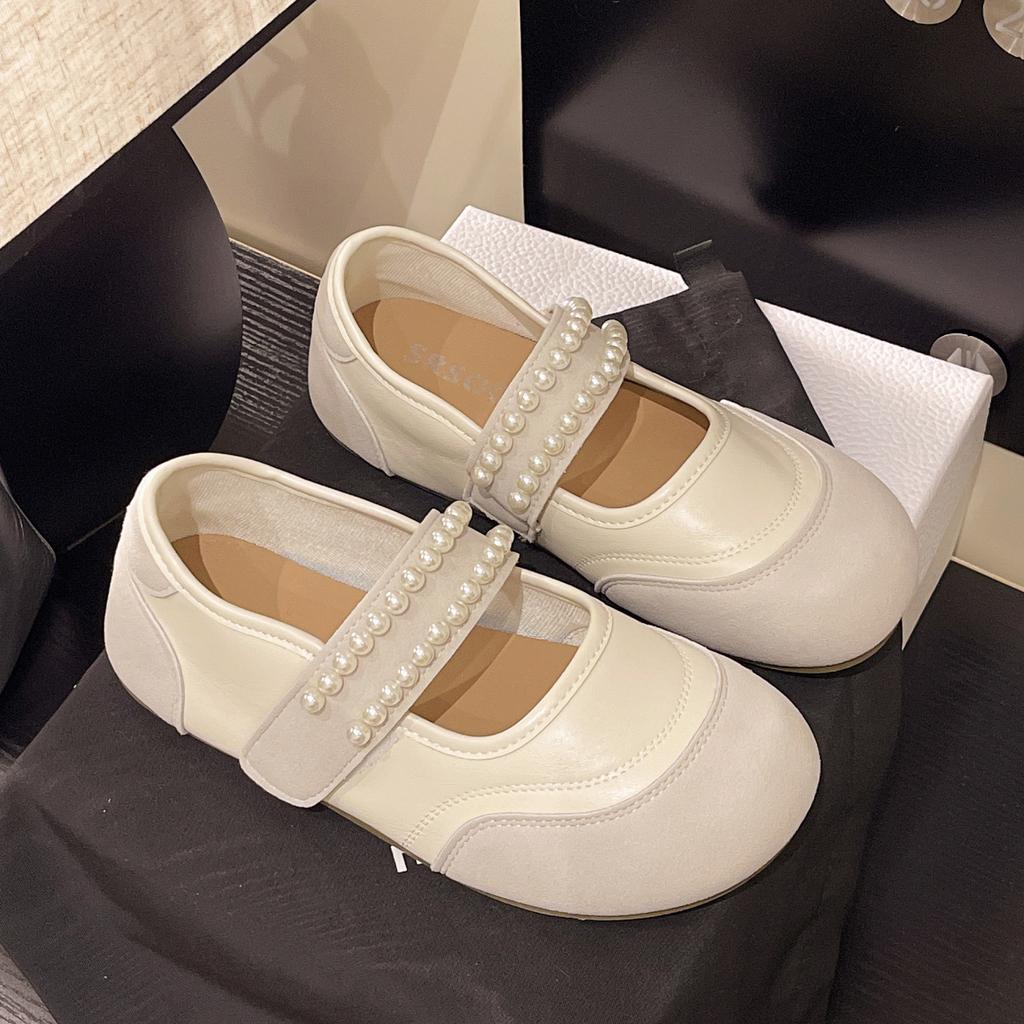 French Retro Mary Jane Shoes Women's 2025 Summer New Versatile Skirt Gentle Bow Ballet Style Shoes