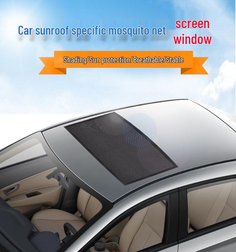 Магнитный солнцезащитный козырек от комаров для люка автомобиля: Светонепроницаемая сетчатая штора
