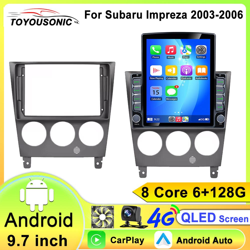 Android 13 радио для Subaru Impreza GD GG 2003 2004 2005 2006 стереосистема мультимедиа видеоплеер carplay авто GPS навигация