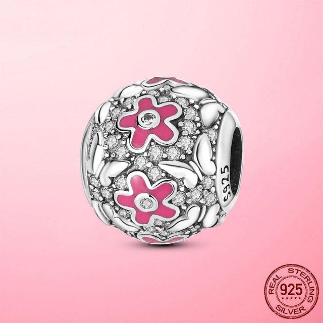 925 Sterling Silver O Pendant Love Heart Snake CZ Clip Charm Beads Fit Original Women Bracelet Bangle Silver 925 Jewelry