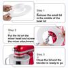Mixer Bowl Covers for KitchenAid 4.5-5 Qt Stand Mixer Anti-Splash Baffle Transparent Lid with Extra Pouring Window Plastic Bowl Cover To Prevent