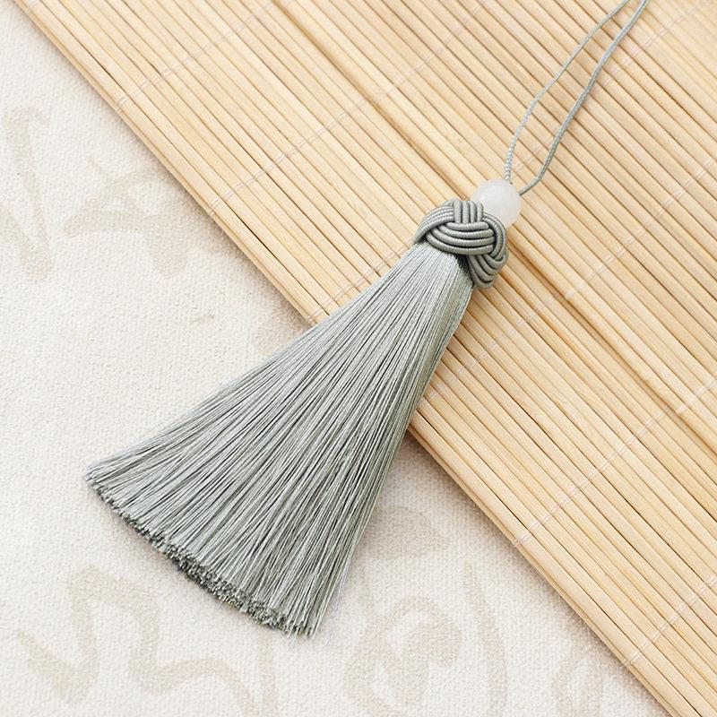 10cm Thick Pineapple Tassel Ornament with Bead Pendant - Ancient Style Decorative Hanging for Curtains and Fans, Gift Box Included