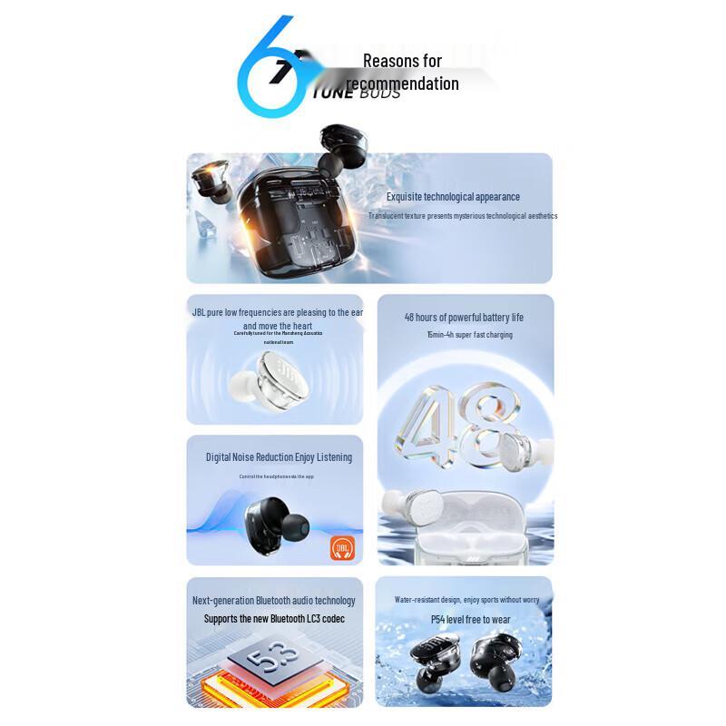 JBL Tune Buds Active Noise Cancelling True Wireless Earbuds