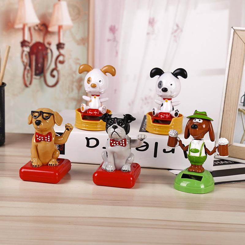 Creative Lucky Dog Car Ornament Figurine - Cartoon Toy Car Accessory Gift
