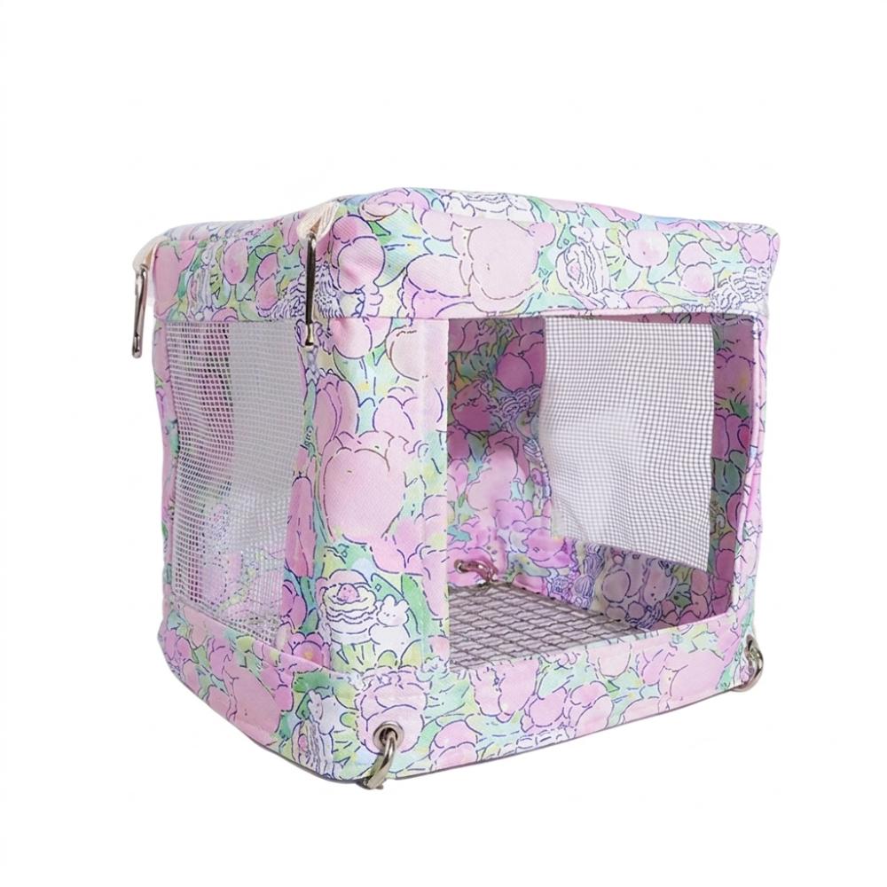 Breathable Mesh Bird Hanging Bed Bite Resistant Parrot House Multi-functional Bird Nest Sparrows