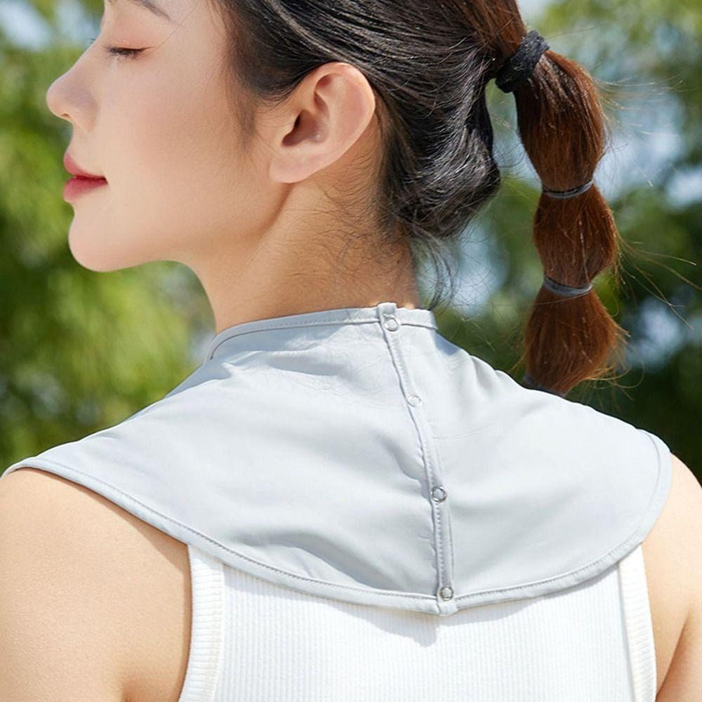 Shoulder Protection Sunscreen Scarf Korean Style Scarves Summer Neck Protection Bib Sunscreen Shawl
