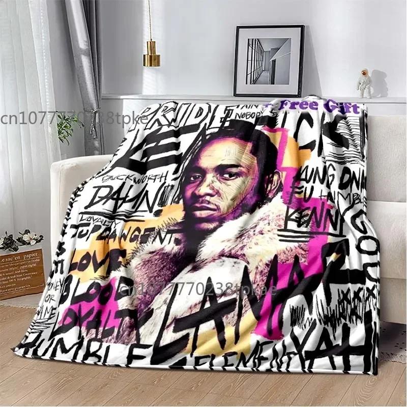 Плед с принтом RAP Kendrick-Lamar, Модные пледы-покрывала, для дивана, кровати, офиса, автомобиля, Подарок на день рождения, Decke