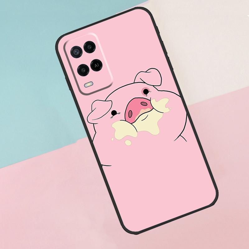 Мультяшная свинка Для Oppo A40 A60 A80 A18 A38 A58 A78 A98 A79 A16 A76 A96 A15 A74 A94 A54 A77 A17 Чехол для телефона