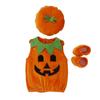 For Stage Performance Party Masquerade Cloth Pumpkin Costume Halloween Costume With Hat and Bag