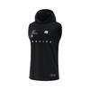 Li Ning Anti-Five Series Simple Versatile Loose Fit Round Neck Hooded Sports Vest Men Vests Black AVSV071-2