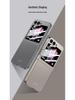 Складной чехол Samsung Z Flip6 AG Shell - Ощущение кожи, Защита от падений, Интегрированный экран