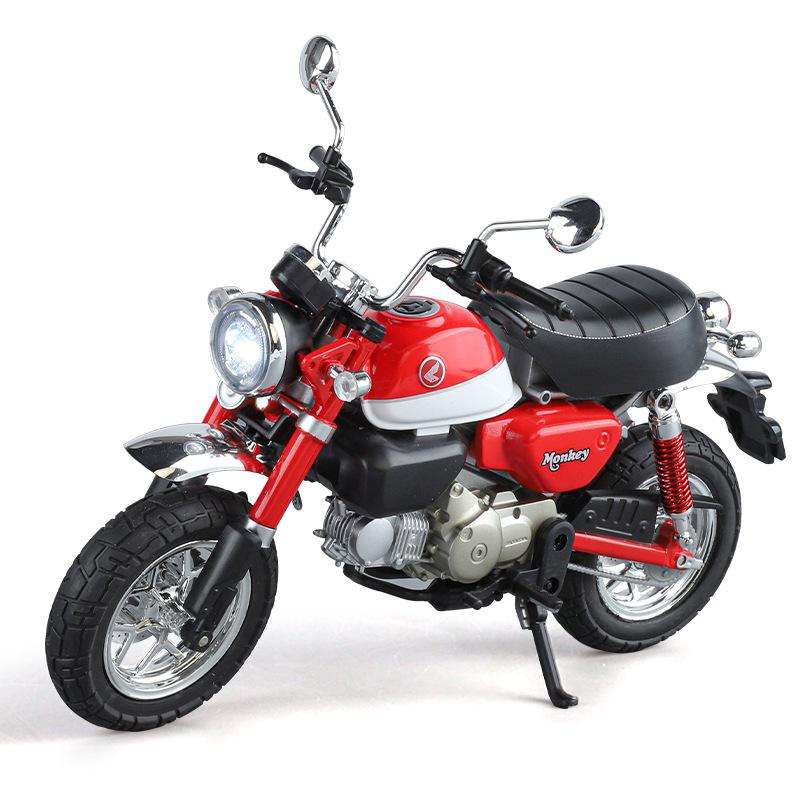 1/9 Honda Monkey 125 MINI Литой из сплава Модель мотоцикла Игрушечный транспортное средство Коллекция Звук и свет Внедорожный Автоцикл Игрушки Машина
