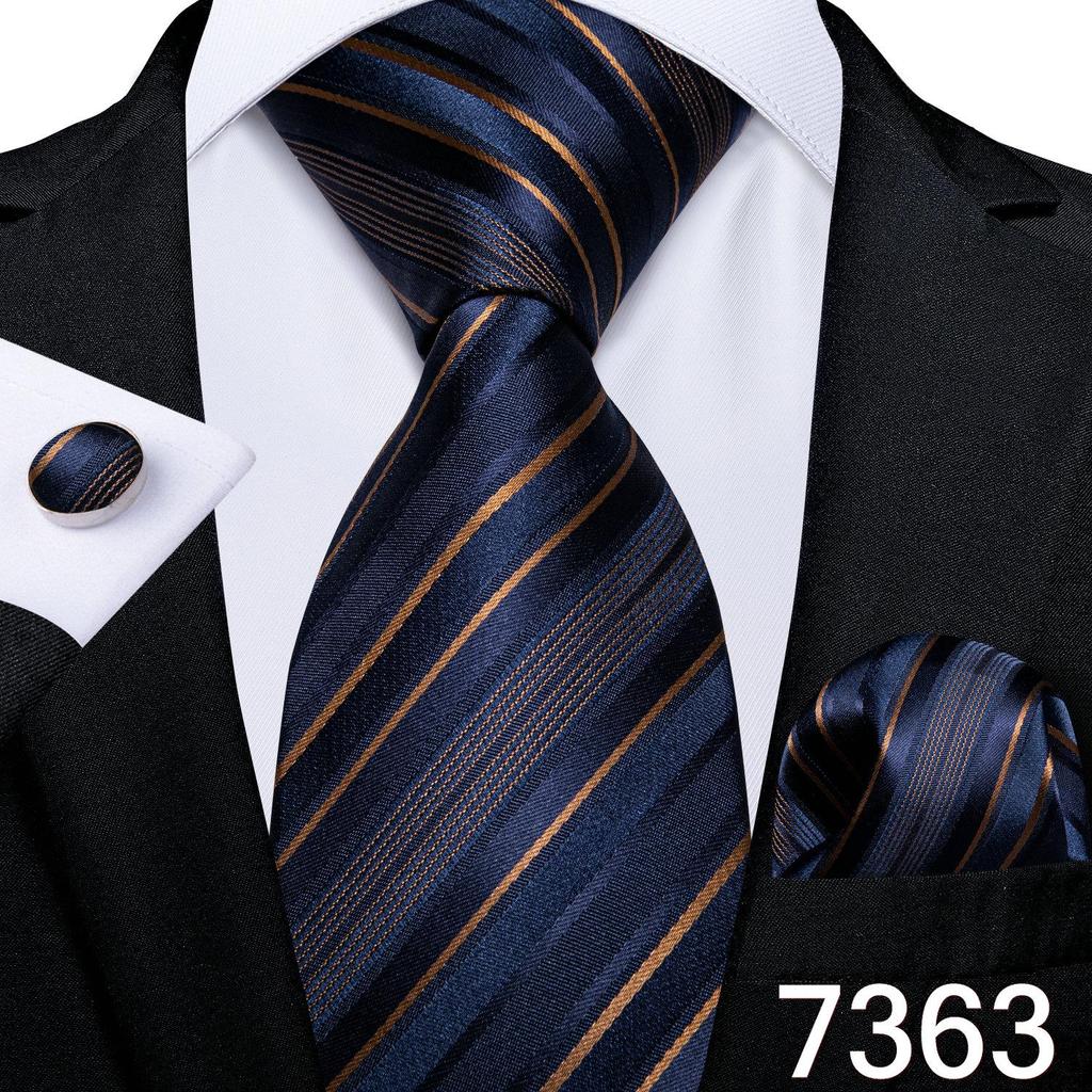 Dibangu Мужской галстук, карманный квадратный набор запонок для свадебной деловой вечеринки