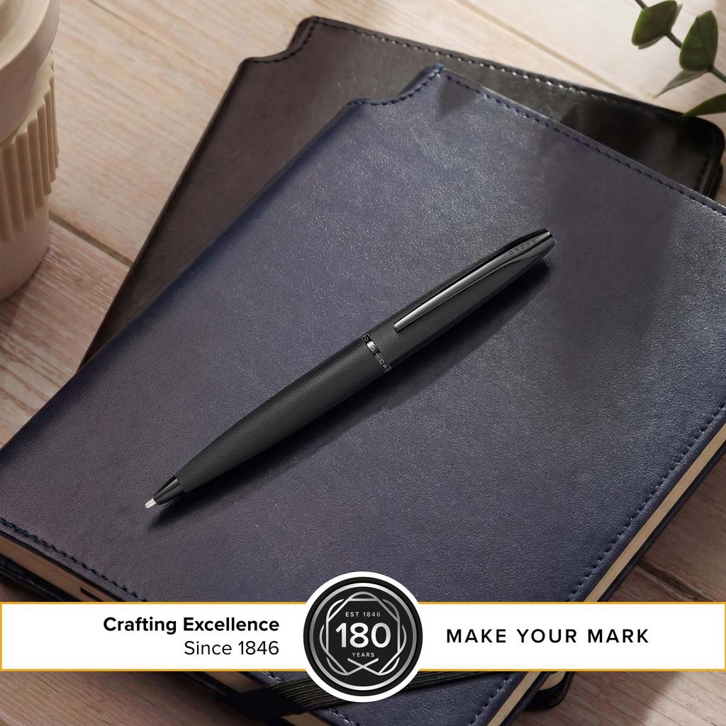 Cross ATX Ballpoint Brushed Pen, Oil-Based, Black, N882-41 (Genuine Product)