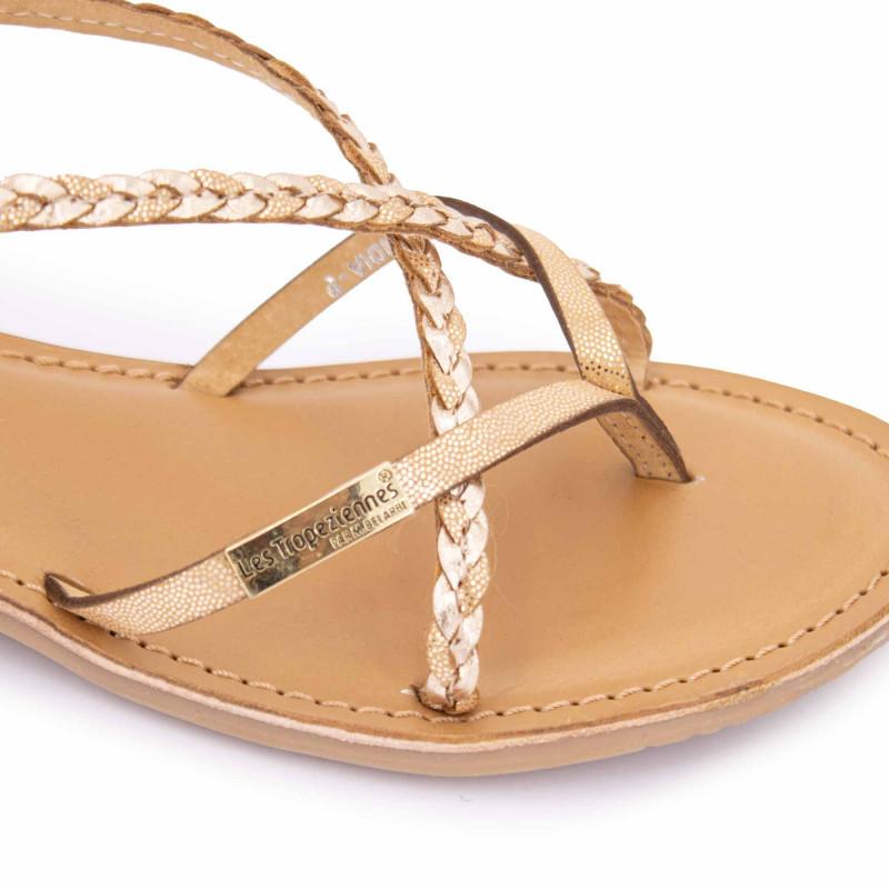 Женские босоножки Monatres с переливающимся ремешком на носке LES TROPEZIENNES PAR M.BELARBI