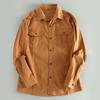 Leak-Picking Good Goods Foreign Trade Export Orders Cargo Long sleeve Shirts Men's Spring and Autumn Loose Casual Solid Top Outerwear