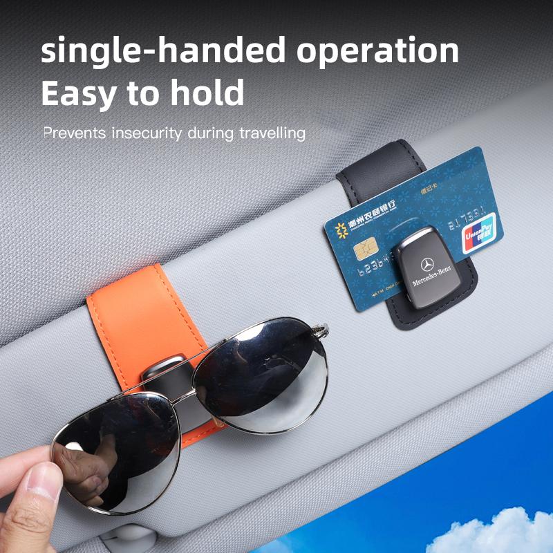 2025 Горячий Автомобильный Внутренний Солнцезащитный Козырек Клипса для Солнечных Очков Держатель для Очков Для Mercedes Benz AMG W203 W206 W220 W205 W211 W212 W201 W210